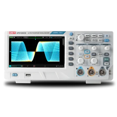 UNI-T UPO1202CS 200MHz Çift Kanal Fosfor Görüntülemeli Masa Tipi Osiloskop