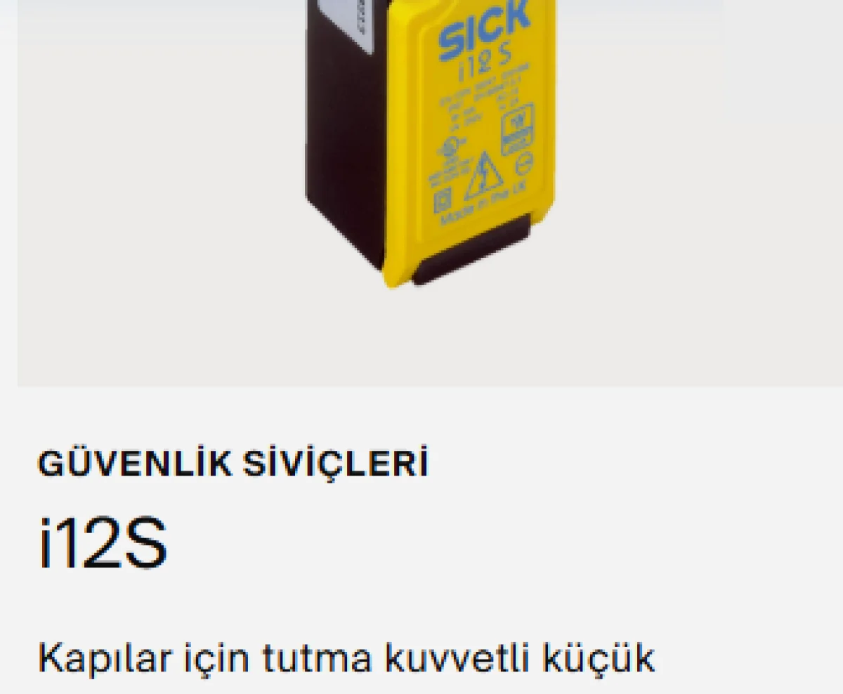 SICK i12S Mekanik Emniyet Sivici - Olimpiyat Otomasyon