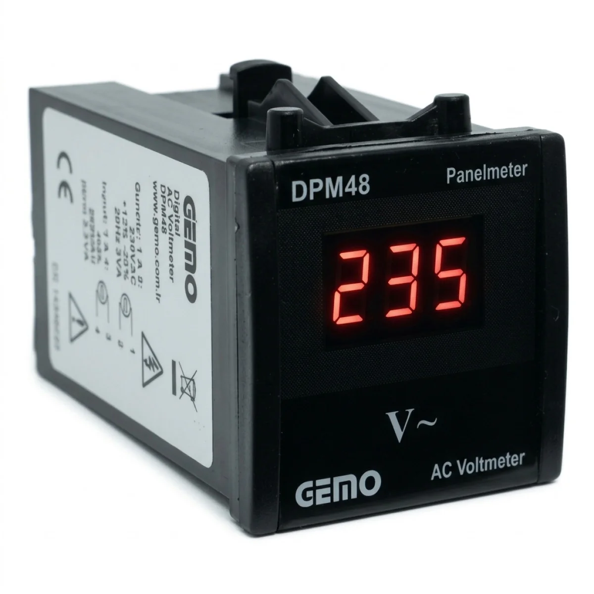 Dpm48-vac500 - Panel Tipi Dijital AC Voltmetre - Olimpiyat Otomasyon