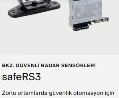 SICK safeRS3 3D Güvenli Radar Sensörü