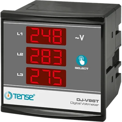 3×3 Hane LED Display Ekranlı Voltmetre