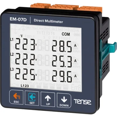 Haberleşmeli, 71.5×61.5 Cam Lcd Ekranlı Setli Direkt Multimetre (250a)
