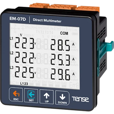 Haberleşmeli, 71.5×61.5 Cam Lcd Ekranlı Setli Direkt Multimetre (250a)