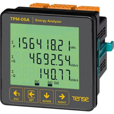 Haberleşmeli, 71.5×61.5 Cam Lcd Ekranlı Enerji Analizörü