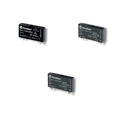 34 Serisi - Ultra ince PCB röleler (EMR ve SSR)