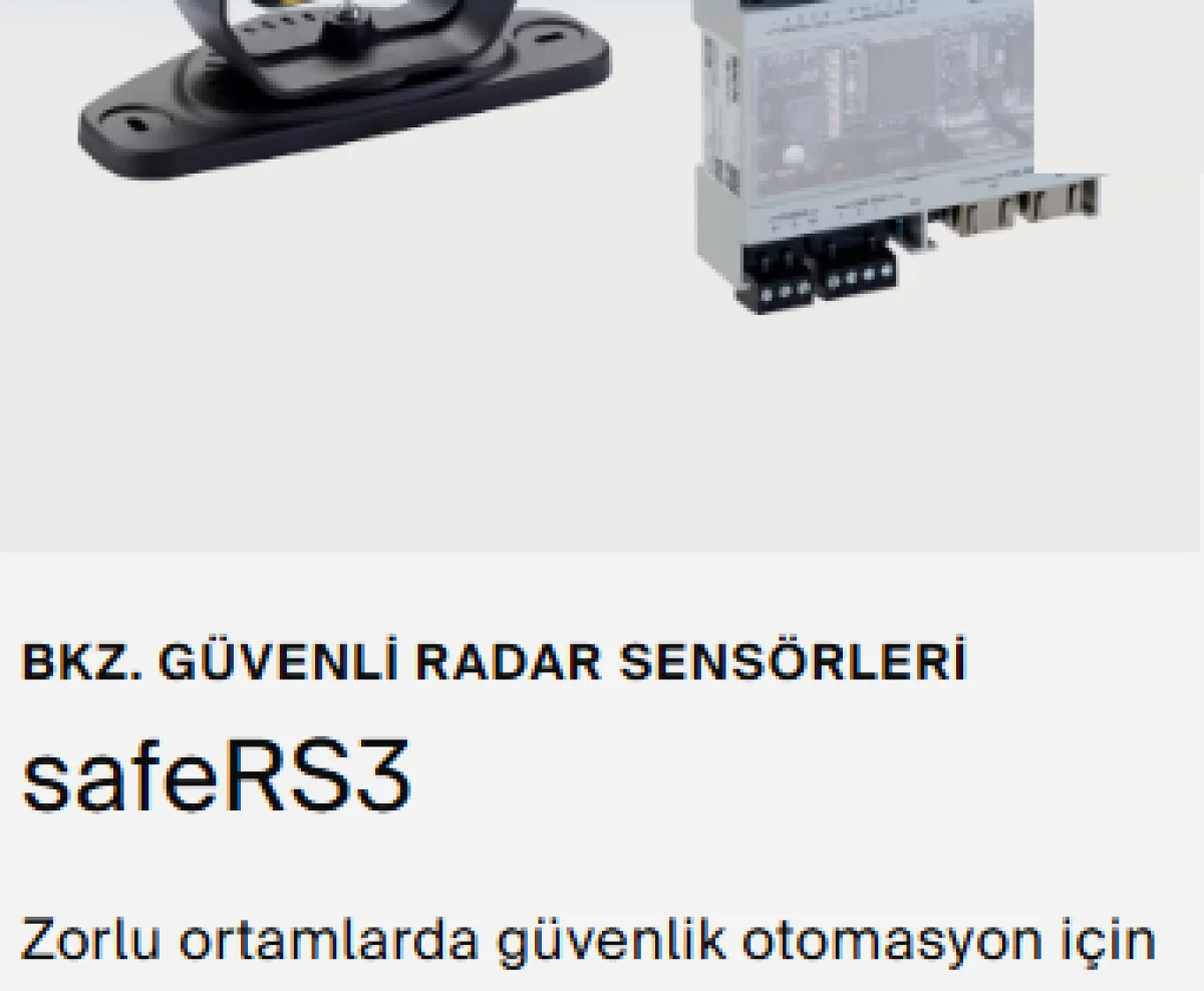 SICK safeRS3 3D Güvenli Radar Sensörü - Olimpiyat Otomasyon