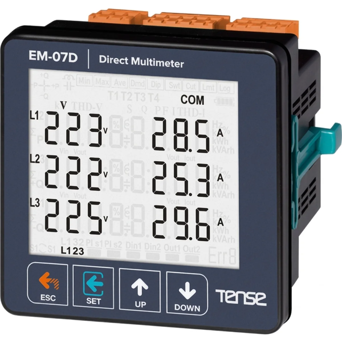 Haberleşmeli, 71.5×61.5 Cam Lcd Ekranlı Setli Direkt Multimetre (250a) - Olimpiyat Otomasyon