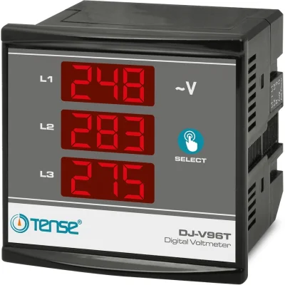 3×3 Hane LED Display Ekranlı Voltmetre