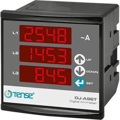 3×4 Hane LED Display Ekranlı Ampermetre